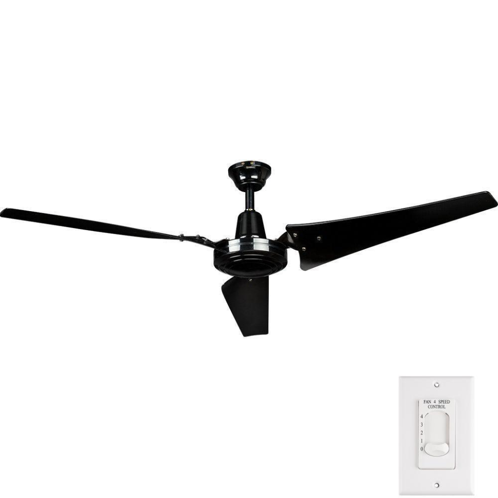 60 Large Industrial Ceiling Fan Wall Remote Airplane Office