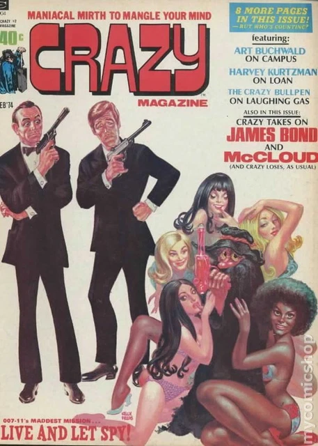 Crazy Magazine #2 VF+ 8.5 1974 Stock Image