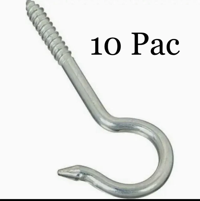 (10 Pk) National Hardware Ceiling Hook Zinc Plated 2040BC N220-509