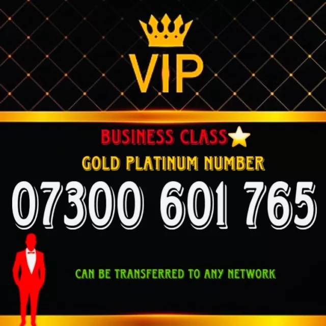 ⭐️Gold Memorable VIP Easy Mobile Number Business Platinum SIM 300 765