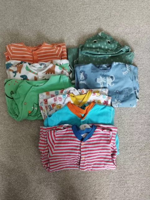 baby boy sleepsuits bundle 12-18 months F&F Tu M&S