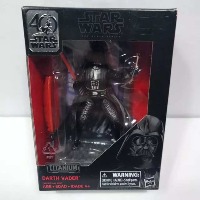 Star Wars The Black Series Titanium Darth Vader 40th #01 Hasbro