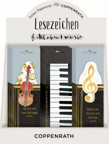 Lesezeichen mit Botschaft - All about music