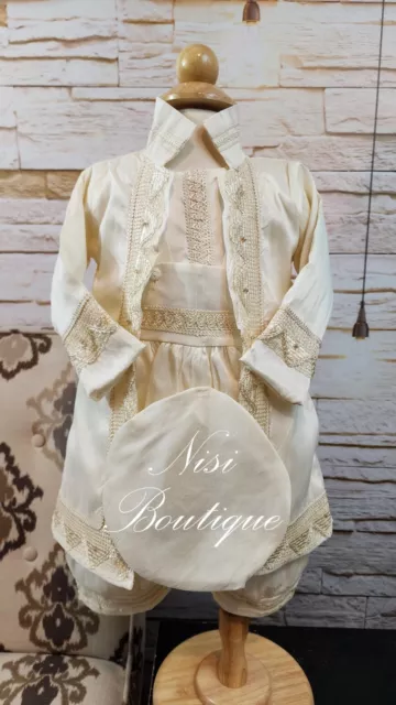 Baby Boy Christening Outfit, Ivory, Blessing or Baptism Traje de Modelo Español