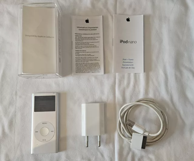 Apple iPod nano 2.Generation 2GB / Silber / Gebraucht / A1199 / OVP / Verpackung