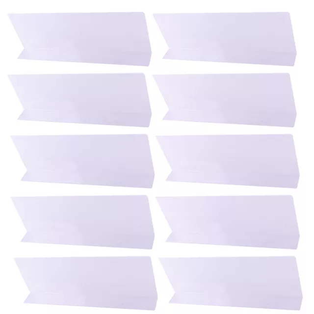 10 Pcs Séparateurs D'étagères En Pvc Diviseur De Placard Clair Bureau Couper