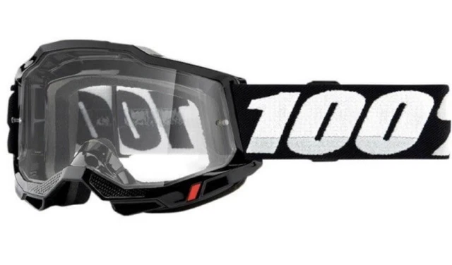 Mascherina Occhiali Maschera Da Cross Enduro 100% Strata 2 Black