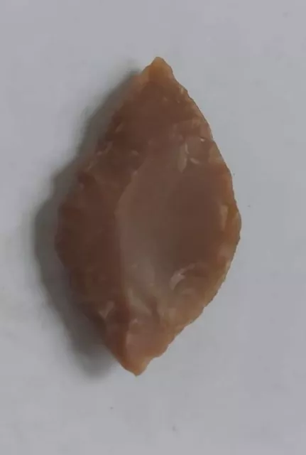 Neolithic Flint Carved Leaf-Shaped Arrowhead Stone Age Britain 3000 B.c.