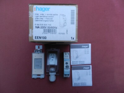 Hager Interrupteur crépusculaire 1 voie Hager EEN100 16a 230v 