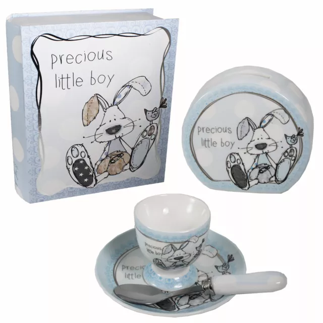 New Baby Boy Gifts Keepsake Box, Egg Cup, Money Box - Choose Design