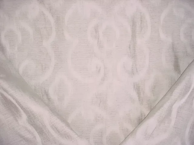 4-1/8Y Kravet Lee Jofa Stone Grey Arabesque Scroll Damask Upholstery Fabric