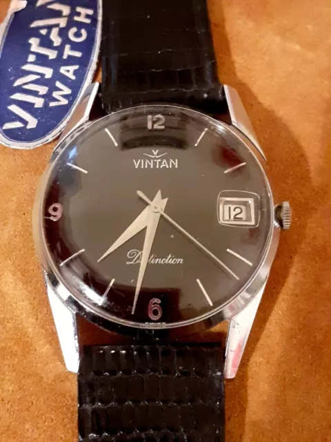 Bellissimo Orologio Vintan Distiction Swiss Made Mov. Mec. Nos Tag Watch Vintage