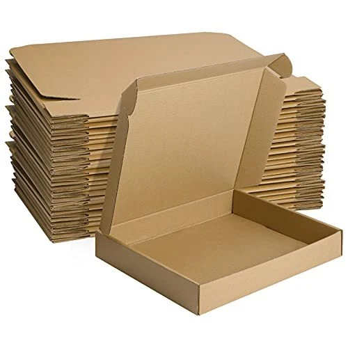 MEBRUDY 13x10x2 Inches Shipping Boxes Pack of 25 Small Corrugated Cardboard B...