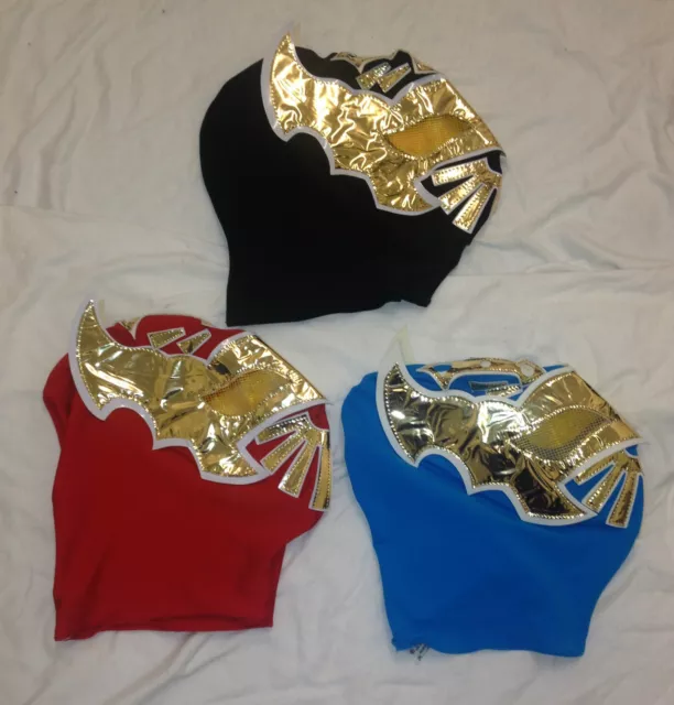 Spandex Wrestling Mask Sin Cara Deluxe Adult Child Size WWE Lucha Libre Mexican