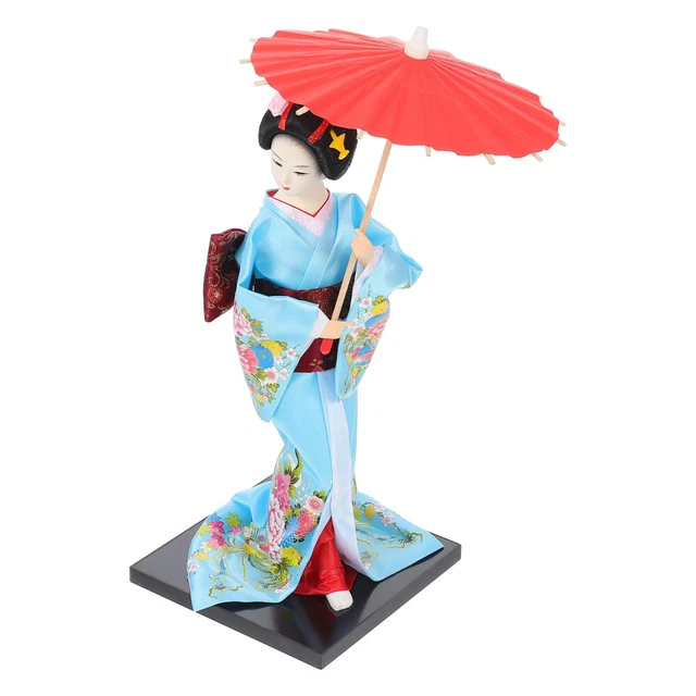 Geisha Kabuki Poupée Tabletop Décor Poupée de style O