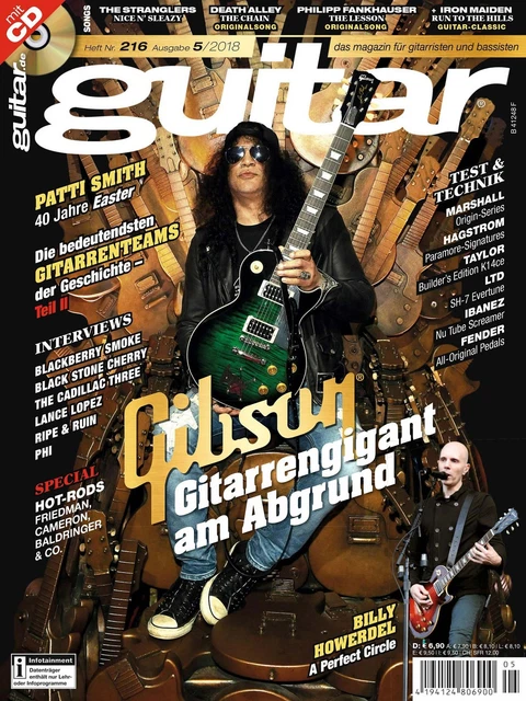 Guitar 05 2018 Avec Gitarre Playalongs Et Test Gibson, Marshall Origin 5C Combo