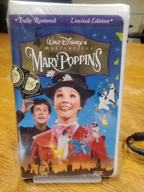 1997 Walt Disney's Mary Poppins VHS Fully Restored Limited Edition SEALED