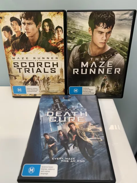 Maze Runner, The Scorch Trials, The Death Cure 3 DVD Movies