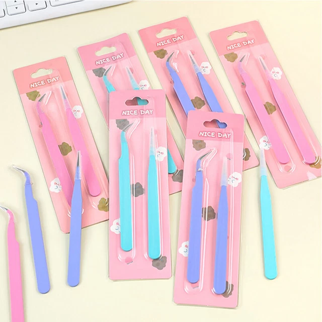 DIY Scrapbooking Paper Tape Stickers Straight Curved Tweezers Creative 1 Set+