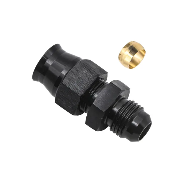 6AN Male Flare to 3/8" 5/16" Fuel Hardline Tube Adapter Fitting Aluminum Alloy