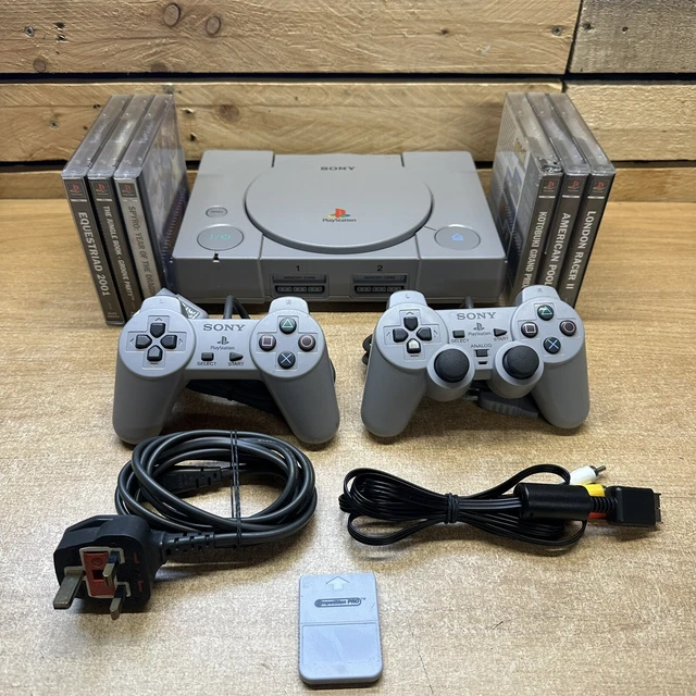 SONY PLAYSTATION 1 PS1 Console Bundle Setup SCPH-5552 6 Games £49.99 ...