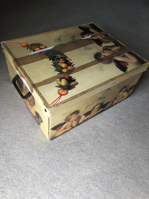 Organisateur Bébé En Carton Lavatelli 32x42x17,5 Cm - 4 Séparateurs, étiquettes, Rangement Couches, Lingettes