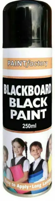 1 lata de pintura en aerosol pizarra negra pizarra mate escuela 250 ml