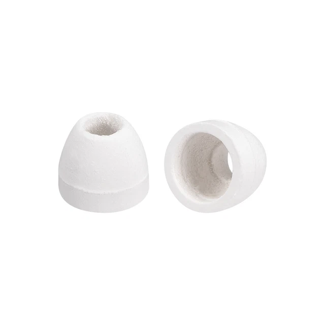 50pz 5mm Dia Isolante Ceramica Perlina Conico Isolamento Perlina