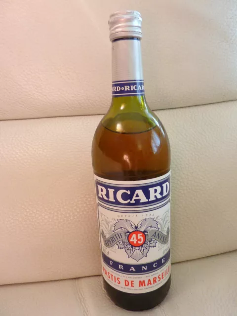 RICARD - bouteille ancienne - 45 % vol - 100 cl - cerclée - Pastis de Marseille