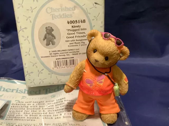 Cherished Teddies bears LOT of 4 figurines