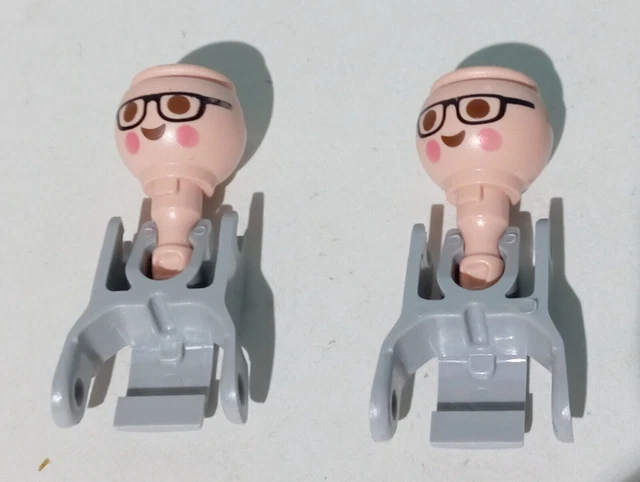 Pezzi Sciolti PLAYMOBIL - 2 Lazos Cravatte Bianche Per 3958, 3770, 3767, 3437, 4537, 5507, 5404