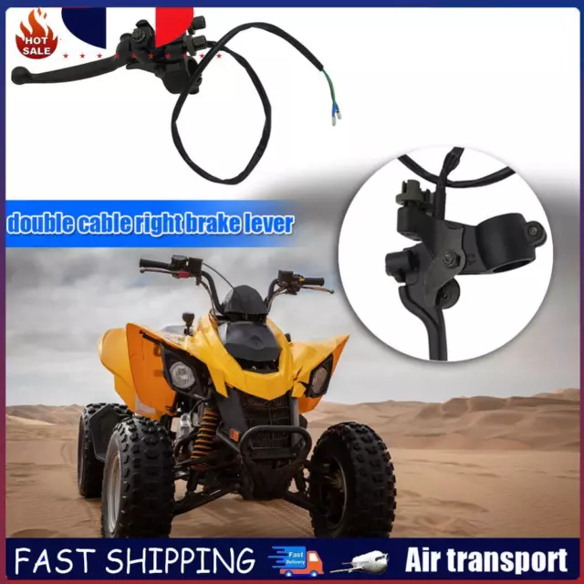 7/8 Dual Pull Right Brake Lever with Parking Brake for 50cc 110cc ATV Quad Bike