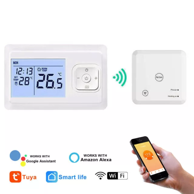 WiFi Smart Funk Thermostat Set 868MHz 100m Reichweite Raumthermostat Regler