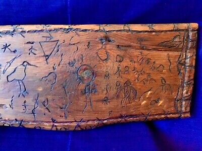RARE 19th or 20th Cent. American Indian First Nations Storyteller Hanging Board 3