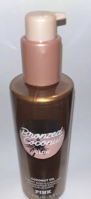 Victoria's Secret Pink Bronzed Glow Coconut Oil Radiant Illuminator Bronzer 8 Oz