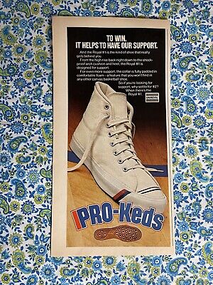 Vintage 1976 Pro Keds Royal #1 Shoe Print Ad