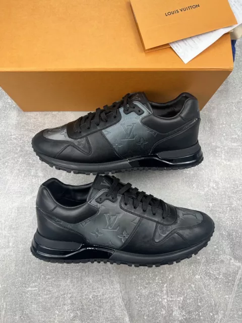 Run away leather trainers Louis Vuitton Black size 38.5 EU in Leather -  27735137