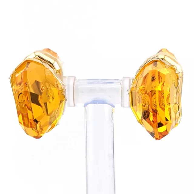 Swarovski Lucent Stud Earrings Yellow, Gold-Tone Plated 5626605