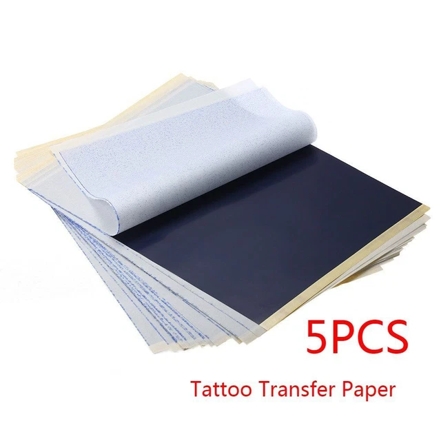 Papier Carbone Transfert Tatouage Temporaire - 20 Feuilles Pour Dessiner Et Transférer Des Motifs Sur La Peau