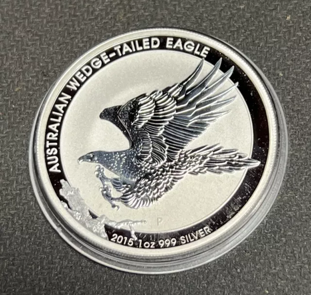 2015-P BU AUSTRALIA Wedge-Tailed Eagle 1 Oz .999 Silver bullion Coin in Air-Tite