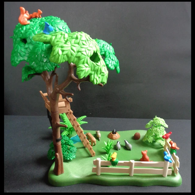 Lot Playmobil 123/6772 - Animaux Et Arbre - Set Nature D'occasion