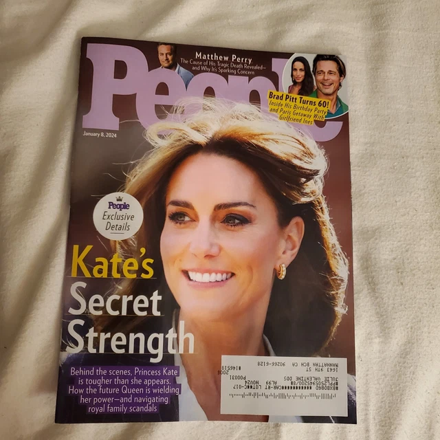 PEOPLE MAGAZINE January 8 2024 Princess Kate Mathew Perry Brad