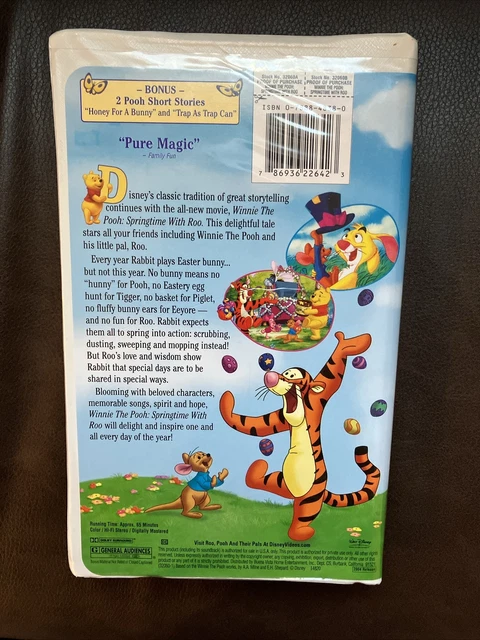 Winnie The Pooh Springtime With Roo Vhs WINNIE THE POOH - Springtime with Roo (VHS, 2004) $11.27 - PicClick CA