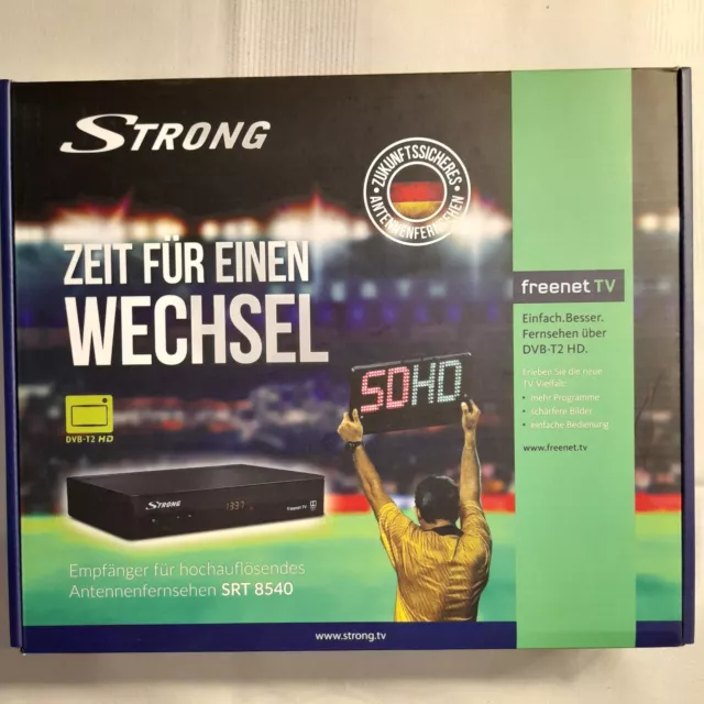 Strong Receiver SRT 8540 (originalverpackt) Freenet TV DVB - T2HD