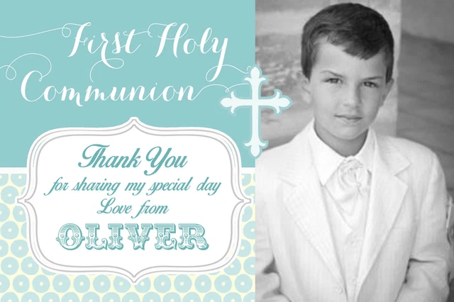 Custom frst holy communon favor stckers communon thank you favor