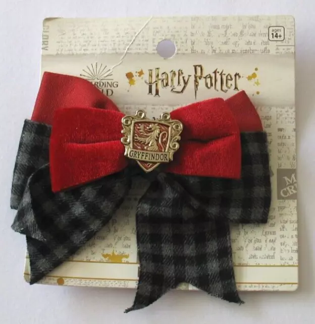 Harry Potter Gryffindor Hair Clip Bow & Bracelet Hogwarts House Wizard Cosplay 2