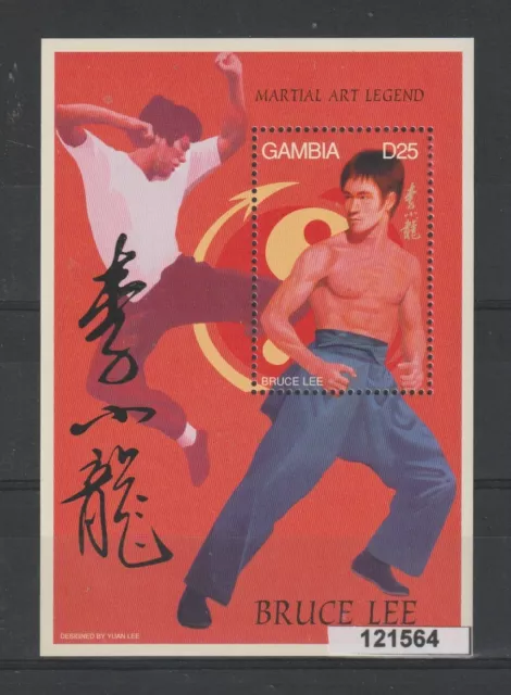 Gambia 1996 Cinema Bruce Lee 1 Bf N°278 MNH MF121564