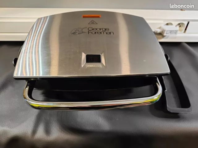 George Foreman 14525-56 Grill 4en1, Panini, Viande, Plancha, Barbecue de Table