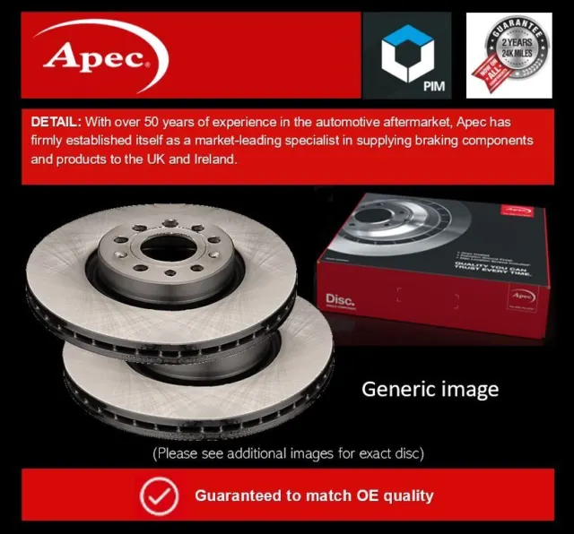 2x Brake Discs Pair Vented fits AUDI ALLROAD C5 4.2 Front 02 to 05 BAS 320mm Set