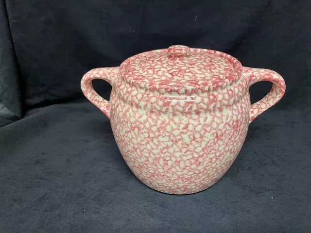 Roseville Pottery Sponge ware Bean Pot